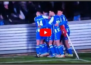 میچ کی فتح پر خوشیاں منانے والے فٹبال شائقین بڑے حادثے کا شکار