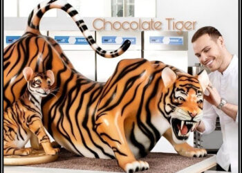 چاکلیٹ سے بنا خونخوار چیتا سوشل میڈیا پروائرل
