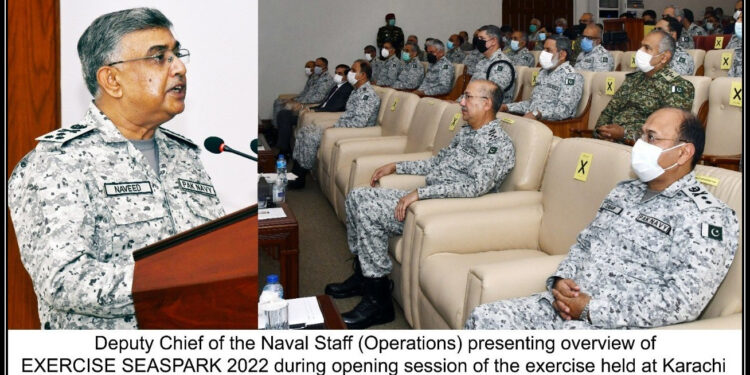 پاکستان بحریہ کی میری ٹائم مشق سی اسپارک 2022 کا آغاز