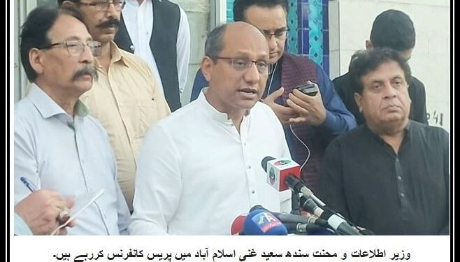 وزیر اطلاعات و محنت سندھ سعید غنی نے کہا ہے کہ چول وفاقی وزراء دھمکیاں دے رہے ہیں