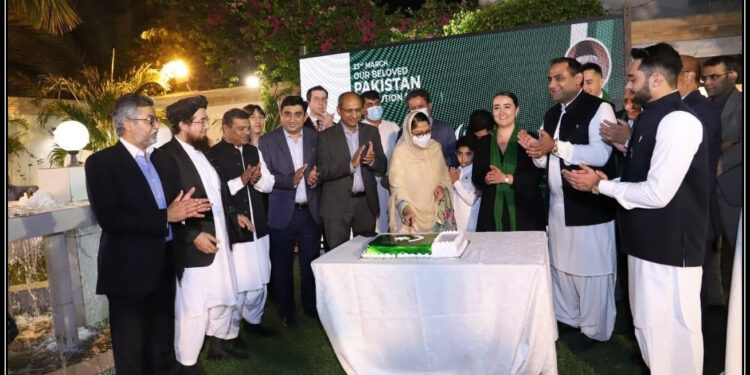 یوم پاکستان کی تقریب میں فریال تالپور سعید غنی اور سفارتکاروں کی شرکت