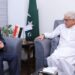 وزیر دفاع خواجہ محمد آصف سے مصر کے سفیر طارق محمد دہراؤ کی ملاقات