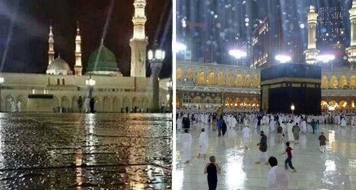 مکہ المکرمہ اور مدینہ منورہ ﷺ میں گرج چمک کے ساتھ بارش