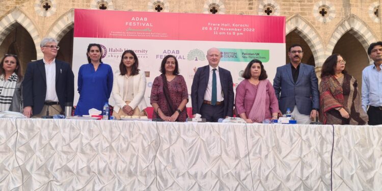 چوتھا ادب فیسٹول 26 اور 27 نومبر کو فرئیر ہال کراچی ہوگا۔امینہ سید