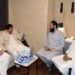 وزیر اعلی سندھ کی جامعہ بنوریہ عالمیہ آمد  نائب مہتمم مولانا فرحان نعیم سے ملاقات۔ مدارس دینیہ کا مفت تعلیم کے فروغ میں اہم کردار ہے۔ وزیر اعلی سندھ
