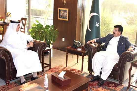 چیئرمین سینیٹ سے سعودی سفیر کی ملاقات، مختلف امور پر تبادلہ خیال ۔ملاقات میں دونوں برادر ممالک کے درمیان مضبوط اور تاریخی تعلقات کا اعادہ کیا گیا