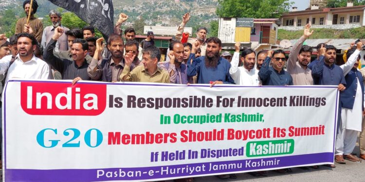 بھارت کے زیر قبضہ کشمیر میں حکومت ہند کی میزبانی میں G20 کے مجوزہ اجلاس پر سیز فائر لائن کے دونوں اطراف عوام میں شدید اضطراب