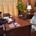 گورنر سندھ سے متحدہ قومی موومنٹ کے اراکین سندھ اسمبلی علی خورشیدی اور رعنا انصاری کی ملاقات
