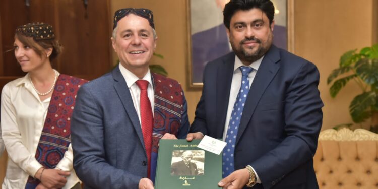 گورنر سندھ کی سوئس کنفیڈریشن کے امور خارجہ کے وزیر Ignazzio Cassisسے ون آن ون ملاقات
