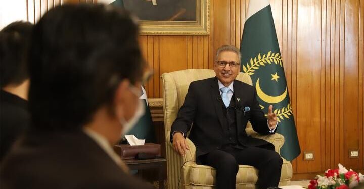 صدر مملکت کا سی پیک کے تحت چین کے ساتھ مضبوط تعاون پر زور