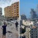 اسرائیل کے غزہ پر فضائی حملے جاری، 198فلسطینی شہید، سیکڑوں زخمی