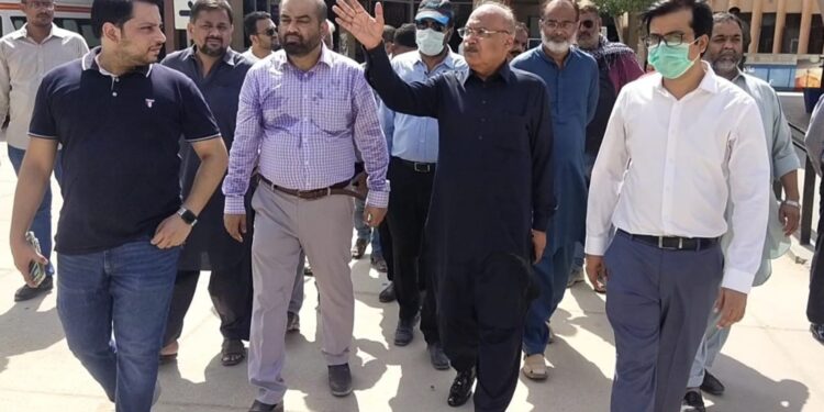 نگراں وزیر اعلیٰ سندھ مقبول باقر کی ہدایت پر چلڈرن اسپتال میں  میں ترقیاتی کاموں کا آغاز