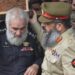میجر رضا علی شاہ شہید اور حوالدار نثار احمد شہید کی نماز جنازہ ادا