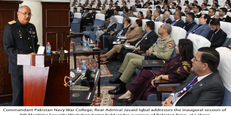 پاکستان نیوی وار کالج لاہور میں چھٹی میری ٹائم سیکیورٹی ورکشاپ کا آغاز