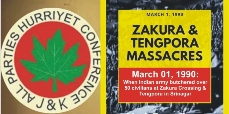 سانحہ زکورہ، ٹینگ پورہ بھارت کی طرف سے جاری کشمیریوں کی نسل کشی مہم کا حصہ ہیں