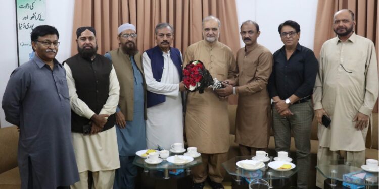 حافظ نعیم الرحمن سے جوناگڑھ فیڈریشن کے وفد کی ملاقات ٗامیر منتخب ہونے پر مبارکباد