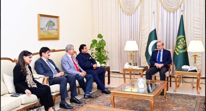 وزیراعظم محمد شہباز شریف سے پیپلز پارٹی کے وفد کی ملاقات،
