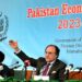 عالمی اداروں کے اندازوں کے برعکس اقتصادی ترقی کی شرح 2.4 فیصد بڑھی ہے، قومی معیشت کا حجم 11 فیصد اضافہ کے بعد 375 ارب ڈالر ہو گیا، وفاقی وزیر خزانہ سینیٹر محمد اورنگزیب کی اقتصادی جائزہ کے اجراء کے موقع پر پریس بریفنگ
