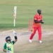 زمبابوے نے پہلے ون ڈے میچ میں پاکستان کو 80 رنز سے شکست دے کر تین میچوں کی سیریز میں 0-1 کی برتری حاصل کر لی