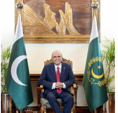 صدر مملکت آصف علی زرداری کا ضلع ہرنائی میں دہشت گردوں کے خلاف کارروائی کے دوران جام شہادت نوش کرنے والے جوانوں کو خراج عقیدت
