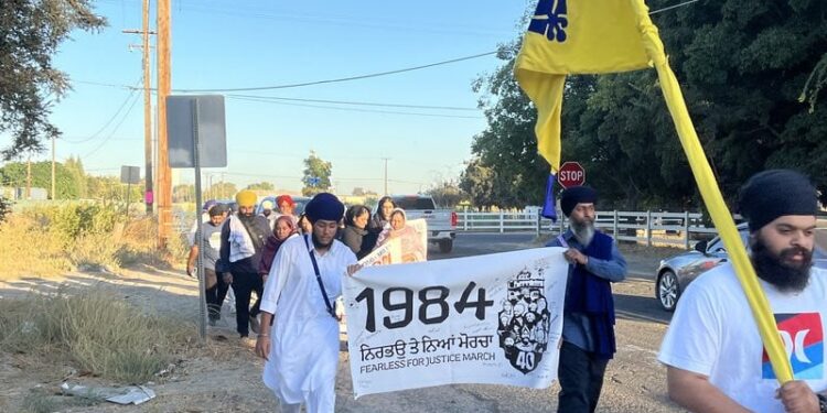 پیرس : سکھوں پر بھارتی مظالم کے خلاف احتجاجی مظاہرہ’ مقبوضہ کشمیر دنیا کی سب سے بڑی جیل بن چکی ہے ،مقررین
