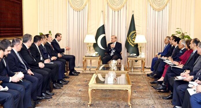 پاکستان اور ترکیہ کے درمیان معاشی تعلقات کو وسعت دینے کے کثیر مواقع موجود ہیں، وزیراعظم شہباز شریف کی ترک وزیر توانائی و قدرتی وسائل الپرسلان بائیرقطار کی قیادت میں وفد سے ملاقات میں گفتگو
