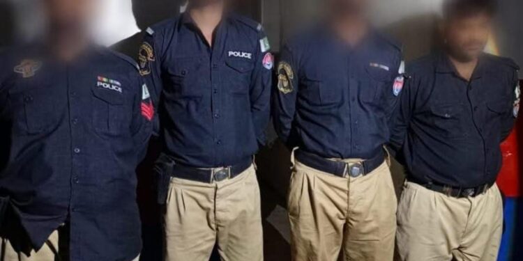 کراچی:ایس ایس پی ملیر کی بہترین کاروائیاں، چوری میں ملوث 4 پولیس اہلکار گرفتار ، مقدمہ درج