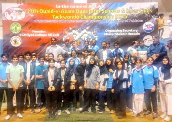 27ویں قائداعظم انٹر اسکولز اینڈ انٹر کلب تائیکوانڈو چیمپئن شپ 2025 شاندار انداز میں اختتام:لیڈی برڈ اسکول نے پہلی پوزیشن