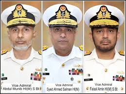 پاک بحریہ کے تین ریئر ایڈمرلز کی وائس ایڈمرل کے عہدے پر ترقی