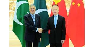 نائب وزیراعظم محمد اسحاق ڈار کی چین کی کمیونسٹ پارٹی کے بین الاقوامی شعبہ کے وزیر لیو ہائی شِنگ سے ملاقات
