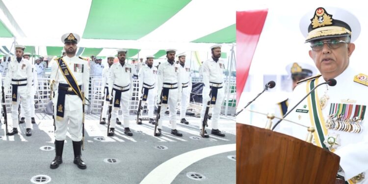 پاکستان کی سمندری سلامتی کیلئے مضبوط بحریہ ناگزیر ہے،چیف آف نیول سٹاف ایڈمرل نوید اشرف