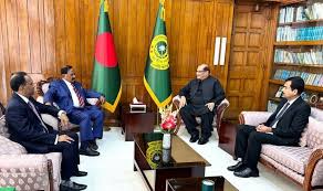 ہائی کمشنر عمران حیدر کا سپیکر بنگلہ دیشی پارلیمنٹ سے انکی اہلیہ کے انتقال پر اظہار تعزیت