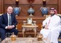 سعودی ولی عہد شہزادہ محمد بن سلمان سے فیفا چیف کی ملاقات، کھیلوں میں تعاون بڑھانے پر اتفاق