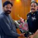 چیئرمین سندھ آبادگار فورم  ڈاکٹر افضل آرائیں کی ڈی آئی جی ٹریفک پولیس کراچی سید پیر محمد شاہ سے ملاقات