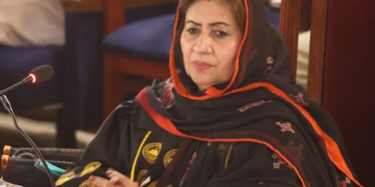 ڈپٹی سپیکر بلوچستان اسمبلی غزالہ گولہ کا مظفرآباد میں پاک فوج کے ایم آئی17ہیلی کاپٹر حادثے پر گہرے رنج و غم کا اظہار