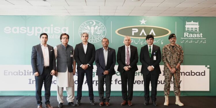 ایزی پیسہ نے اسلام آباد انٹرنیشنل ایئرپورٹ پر ڈیجیٹلائزیشن آف پیمنٹس کا آغاز کر دیا