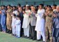 ہیلی کاپٹر حادثہ میں شہادت پانے والے شہداء کی نماز جنازہ چکلالہ گیریژن میں ادا کر دی گئی، وزیراعظم شہباز شریف اورفیلڈمارشل عاصم منیر کی شرکت