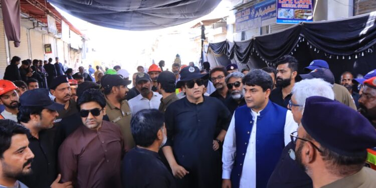 وزیرِ اعلیٰ پنجاب کے معاون خصوصی شعیب مرزا کا نویں محرم کے انتظامات کا جائزہ