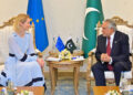 نائب وزیرِاعظم و وزیرِ خارجہ اسحاق ڈار سے یورپی یونین کی اعلیٰ نمائندہ کاجا کالس کی ملاقات