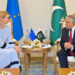 نائب وزیرِاعظم و وزیرِ خارجہ اسحاق ڈار سے یورپی یونین کی اعلیٰ نمائندہ کاجا کالس کی ملاقات