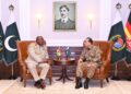 فیلڈ مارشل سید عاصم منیر سے گھاناکے چیف آف ڈیفنس سٹاف کی ملاقات