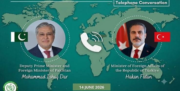 نائب وزیراعظم محمد اسحاق ڈار کو ترکیہ کے وزیر خارجہ کا ٹیلیفون، امریکا- ایران معاہدہ پر دستخط پر مبارکباد
