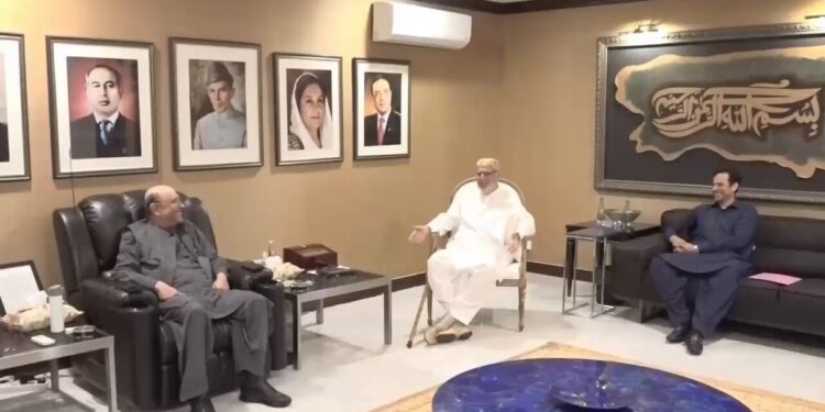 صدرِ مملکت سے غوث بخش مہر اور شہریار مہر کی ملاقات ،سندھ کی سیاسی صورتحال پر تبادلہ خیال