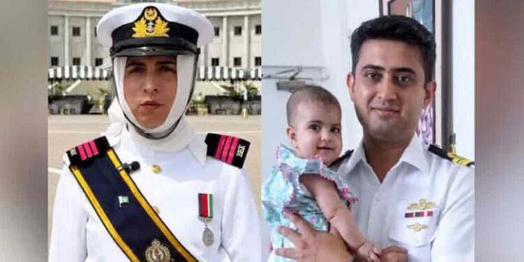 پاک بحریہ کے شہید افسرکی باہمت اہلیہ الویرا حمزہ نے پاکستان نیوی میں بطورآفیسر کمیشن حاصل کرلیا