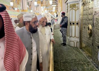 وفاقی وزیر مذہبی امور کی روضہ رسول ﷺ پر حاضری، ریاض الجنتہ میں نوافل کی ادائیگی، ملکی سلامتی کے لیے دعا کی