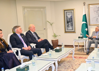 نائب وزیرِ اعظم اور وزیرِ خارجہ سینیٹر محمد اسحاق ڈار کا دفتر خارجہ میں امریکہ سے آئے ہوئے کانگریس کے وفد کے دورہ کے موقع پر خطاب