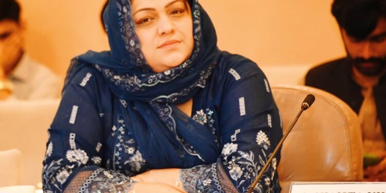 وفاقی پارلیمانی سیکرٹری ڈاکٹر شائستہ جدون کا ایبٹ آباد آمد پر شاندار استقبال