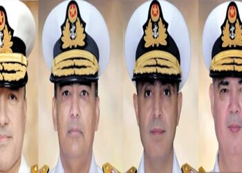 پاک بحریہ کے چار کموڈورز کو ریئر ایڈمرل کے عہدے پر ترقی دے دی گئی