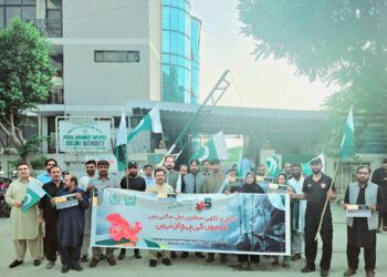 یوم استحصال کشمیر، ایف جی ای ایچ اے کے زیر اہتمام اظہار یکجہتی واک، کشمیری عوام کے حق خودارادیت کی حمایت کا اعادہ